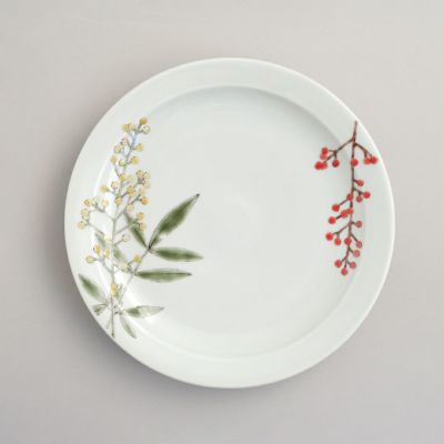 元女貴之（がんにょたかゆき） 【元女貴之】南天6寸皿〈1枚〉 |皿や鉢