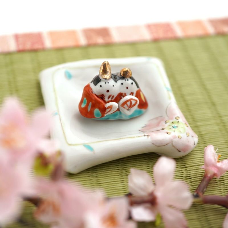 多田利子（ただとしこ） 【多田利子】豆陶雛 A（陶雛・受皿）〈1組〉 1