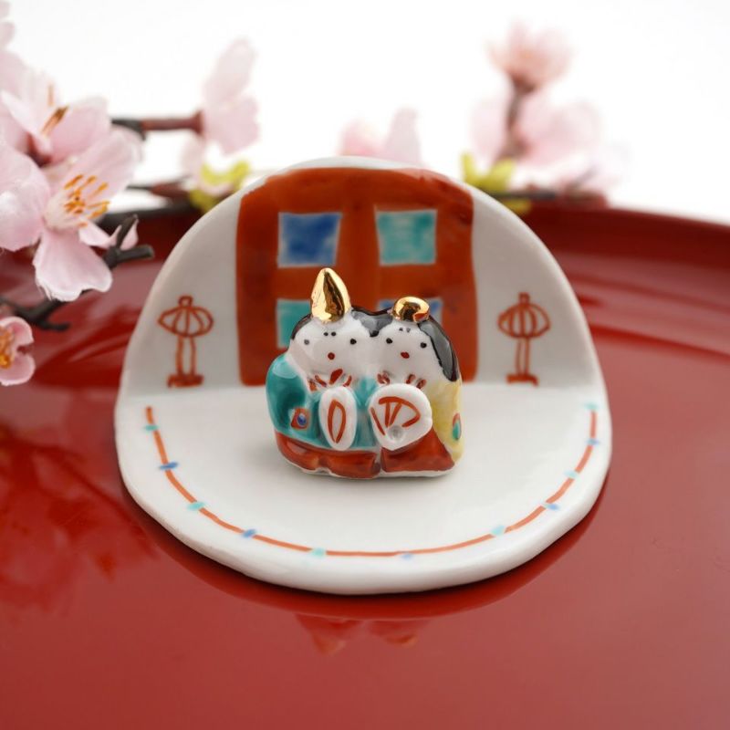 多田利子（ただとしこ） 【多田利子】豆陶雛 B（陶雛・受皿）〈1組〉 1