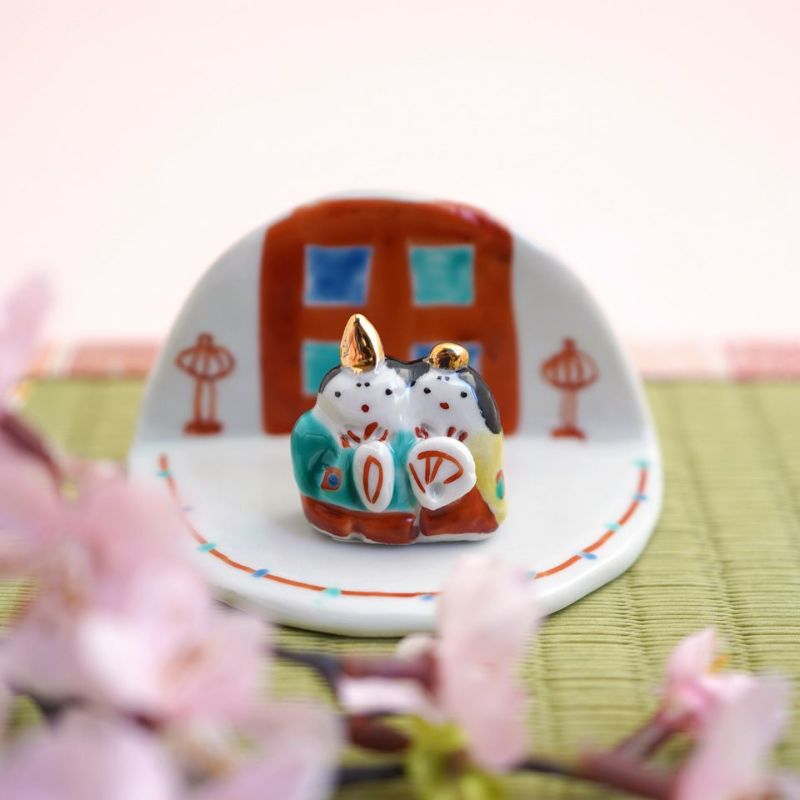 多田利子（ただとしこ） 【多田利子】豆陶雛 B（陶雛・受皿）〈1組〉 1