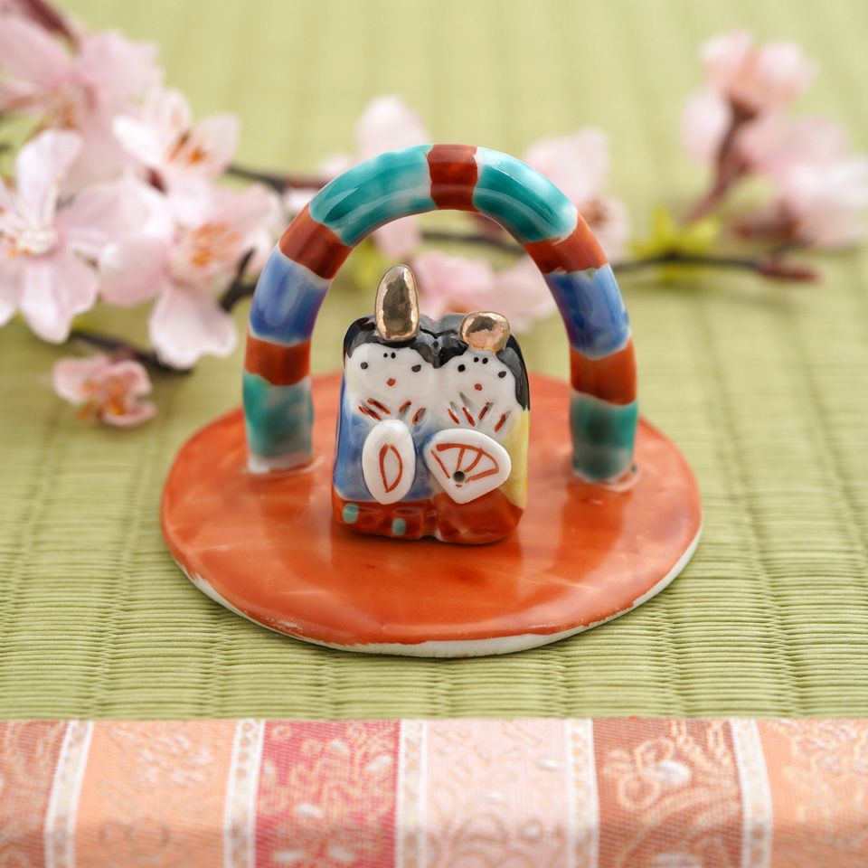 多田利子（ただとしこ） 【多田利子】豆陶雛 C（陶雛・受皿）〈1組