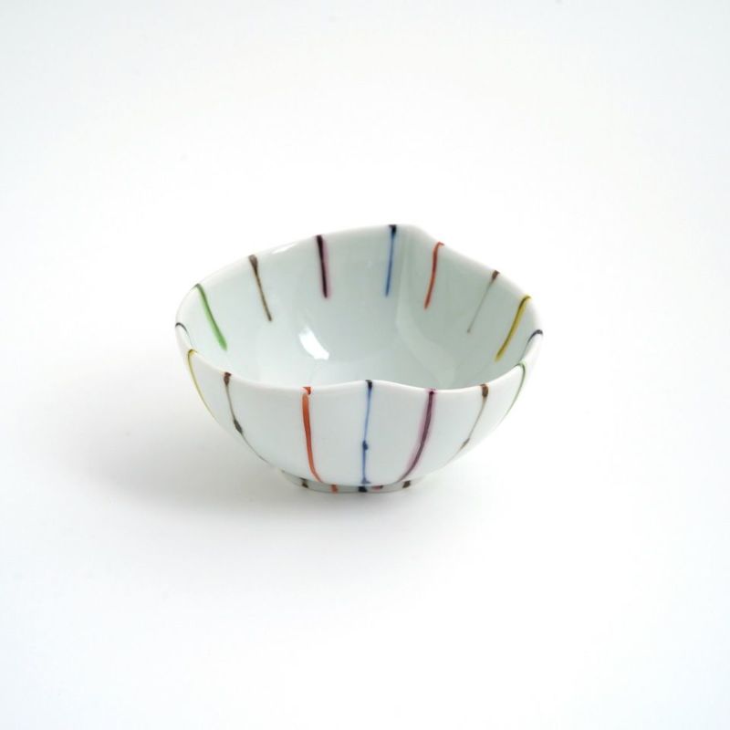 有田焼・伊万里焼（佐賀県） 【有田焼】染錦線十草 桃型小付〈1個