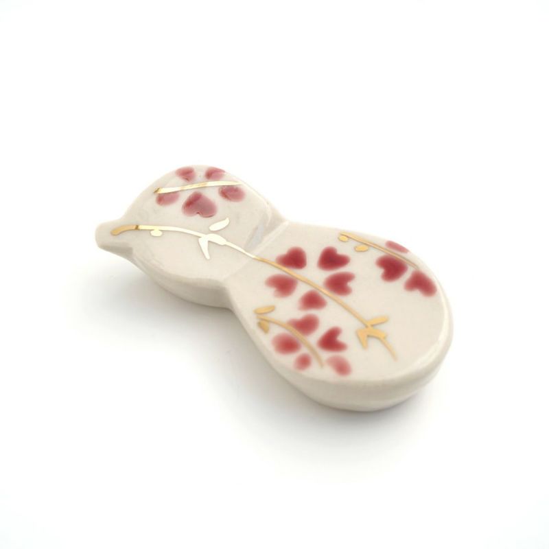 京焼・清水焼（京都府） 【京焼・清水焼】枝垂れ桜 丸瓢箸置〈5個