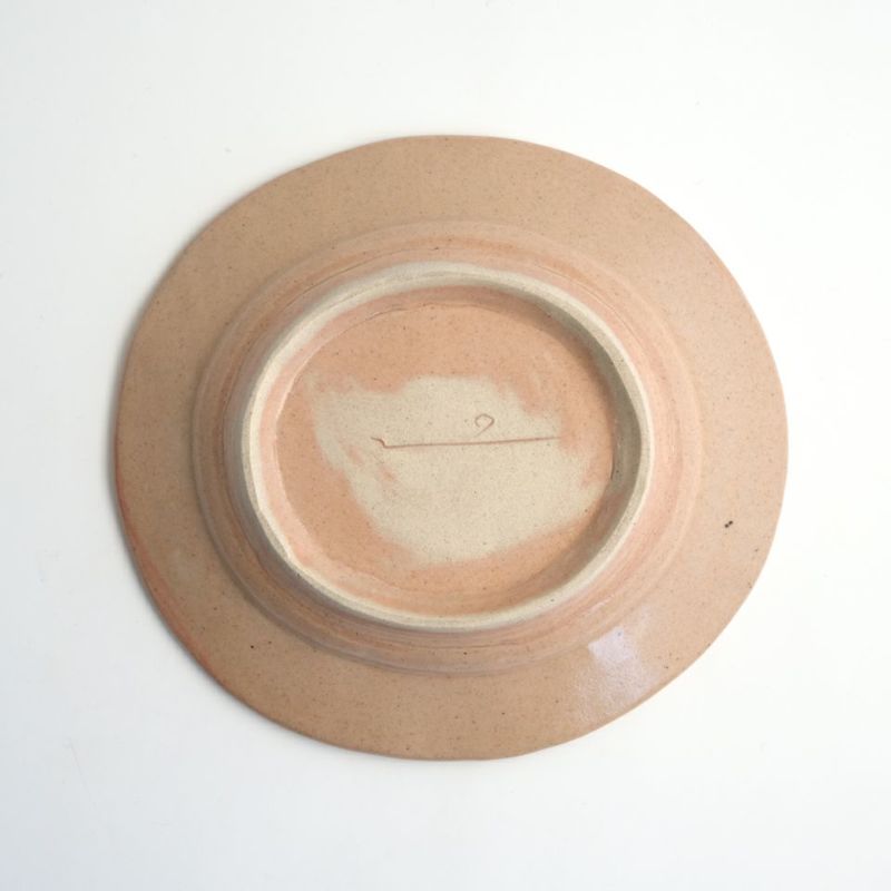 ねこ日和_熊本象（くまもとしょう） 【熊本象】掛け分け印花皿 Cat D