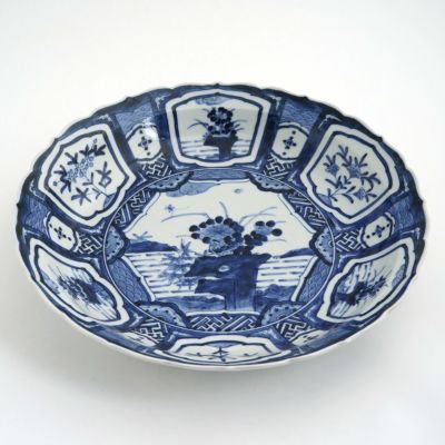 山本長左（やまもとちょうざ） 【山本長左】5号菊型皿 唐草〈1枚〉 |皿