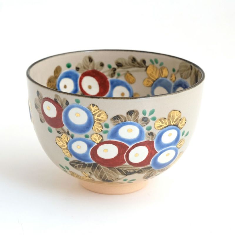 登り窯作品 【高橋道八】茶碗 色絵万寿菊〈1個〉 |皿や鉢など和食器の