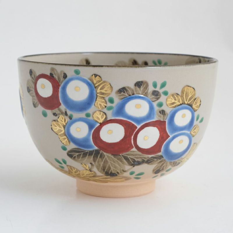 登り窯作品 【高橋道八】茶碗 色絵万寿菊〈1個〉 |皿や鉢など和食器の