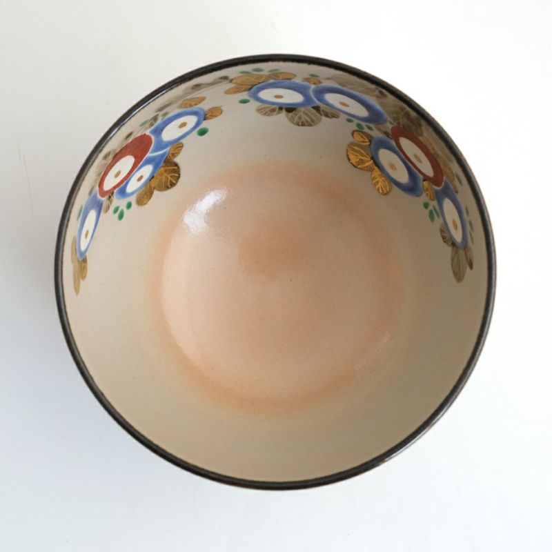 登り窯作品 【高橋道八】茶碗 色絵万寿菊〈1個〉 |皿や鉢など和食器の