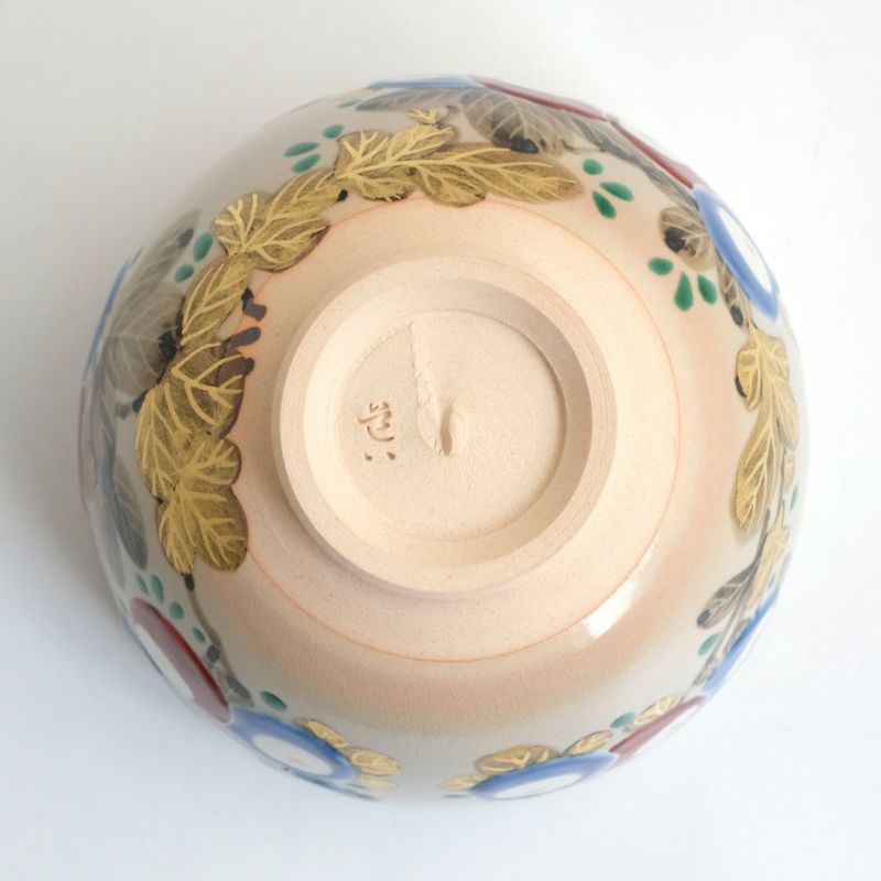 登り窯作品 【高橋道八】茶碗 色絵万寿菊〈1個〉 |皿や鉢など和食器の