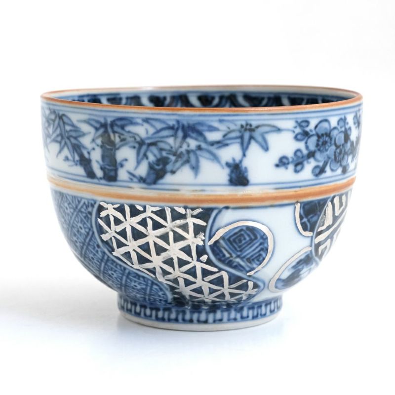 登り窯作品 【釋博史】祥瑞白金彩沓茶碗〈1個〉 |皿や鉢など和食器の