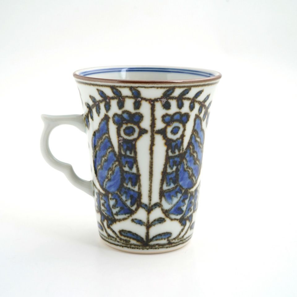 京焼・清水焼SALE 【京焼・清水焼SALE】染花鳥 マグ〈1個〉 |皿や鉢