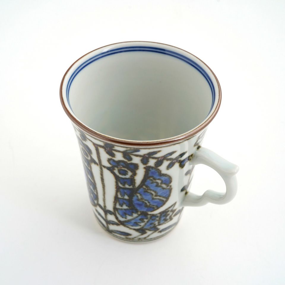 京焼・清水焼SALE 【京焼・清水焼SALE】染花鳥 マグ〈1個〉 |皿や鉢