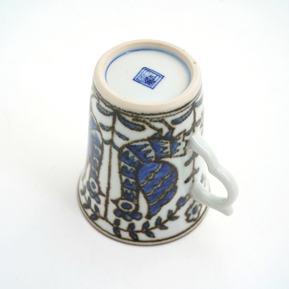 京焼・清水焼SALE 【京焼・清水焼SALE】染花鳥 マグ〈1個〉 |皿や鉢