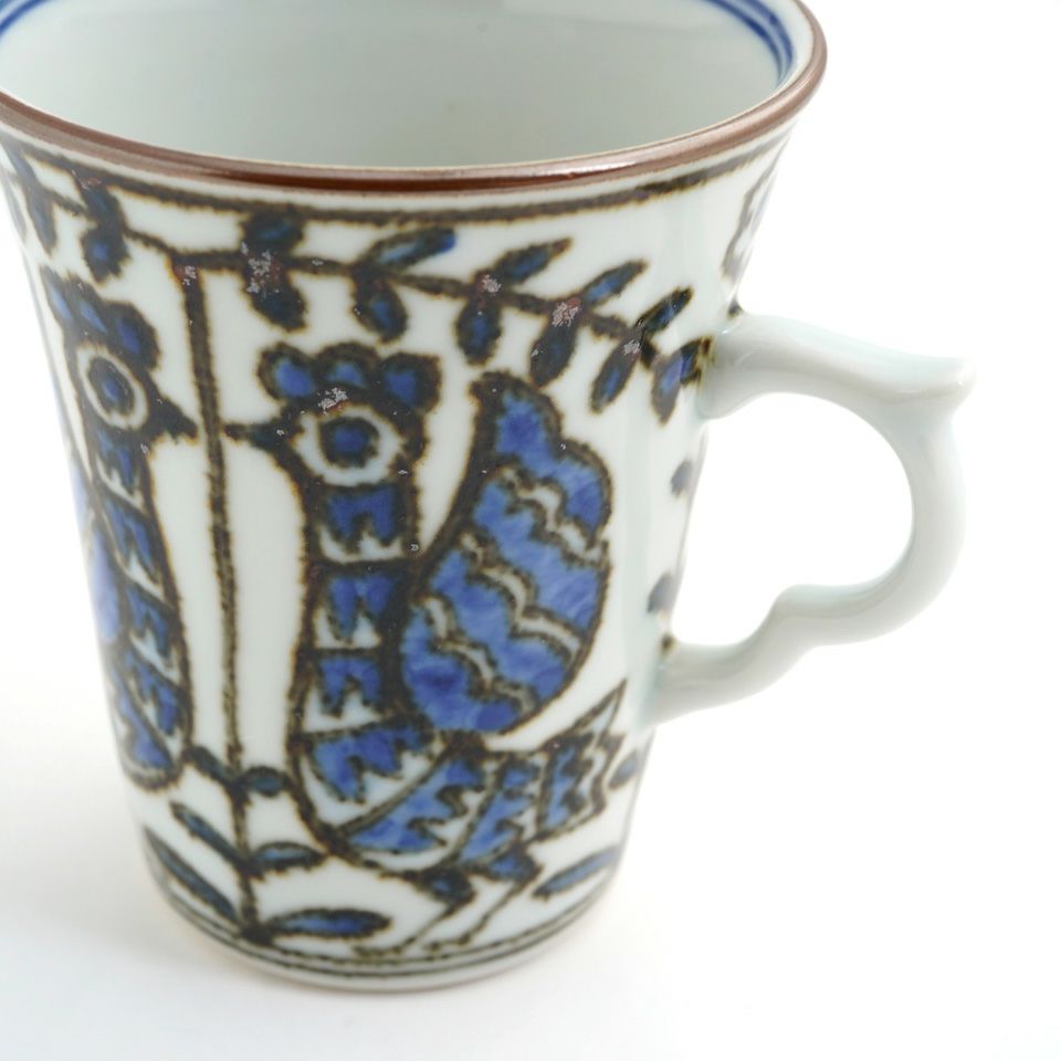 京焼・清水焼SALE 【京焼・清水焼SALE】染花鳥 マグ〈1個〉 |皿や鉢